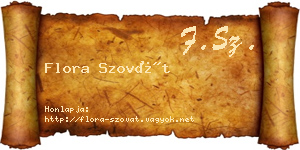 Flora Szovát névjegykártya